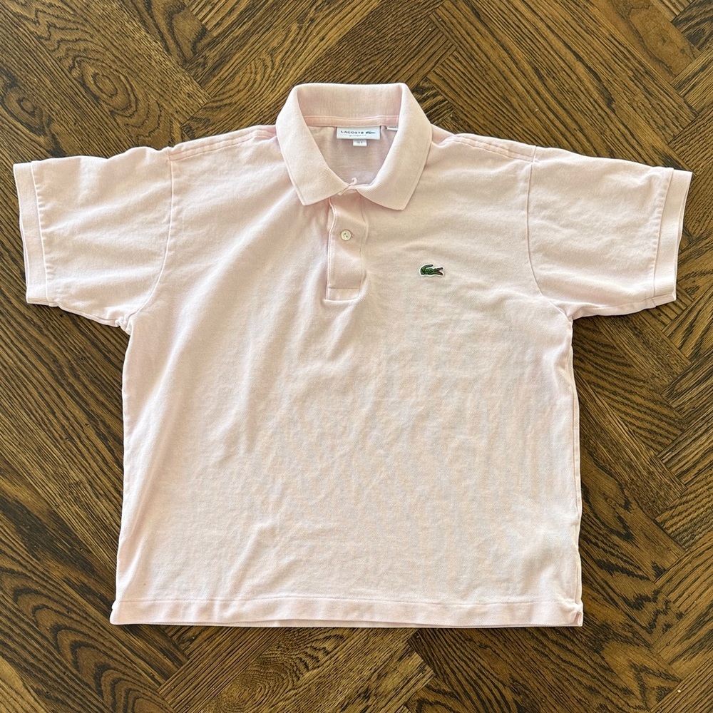 Lacoste Men’s Pink Polo Shirt Classic Fit Size US Large